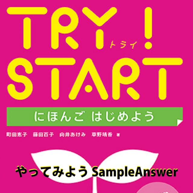 TRY！STRAT『やってみよう Sample Answer』